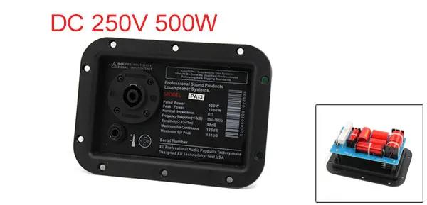 UXCELL DC 250 в 500 Вт 3 ходовые фильтры кроссовера мультиколонка аудио делитель частоты