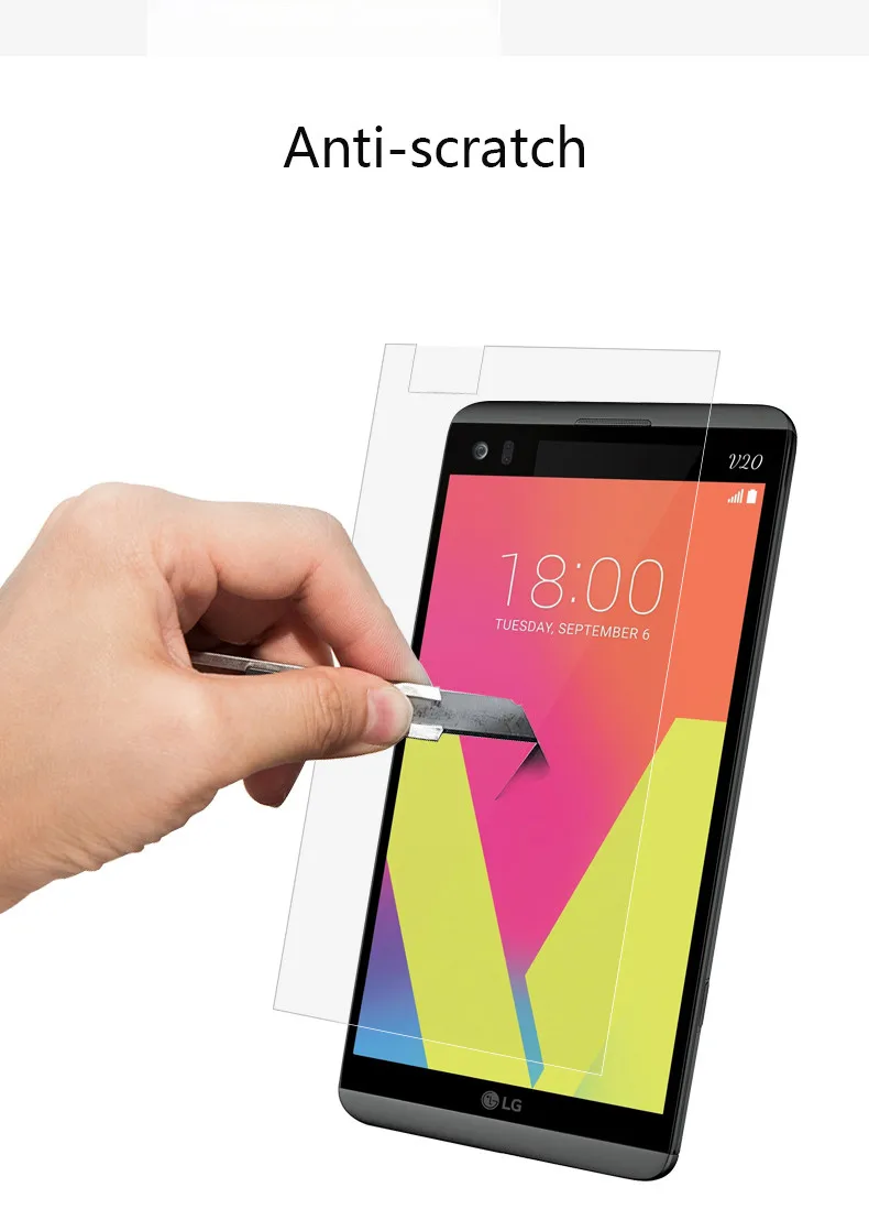 2 шт стекло для LG V20 Защита экрана закаленное ультра тонкий полный клей пленка