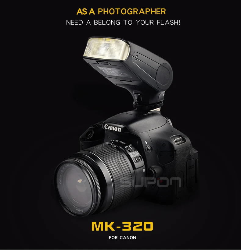 Meike MK320 MK 320 TTL вспышка для горячей обуви камеры Canon 760D 750D 700D 650D 600D 550D 70D 60D 5D III 7D II|flash