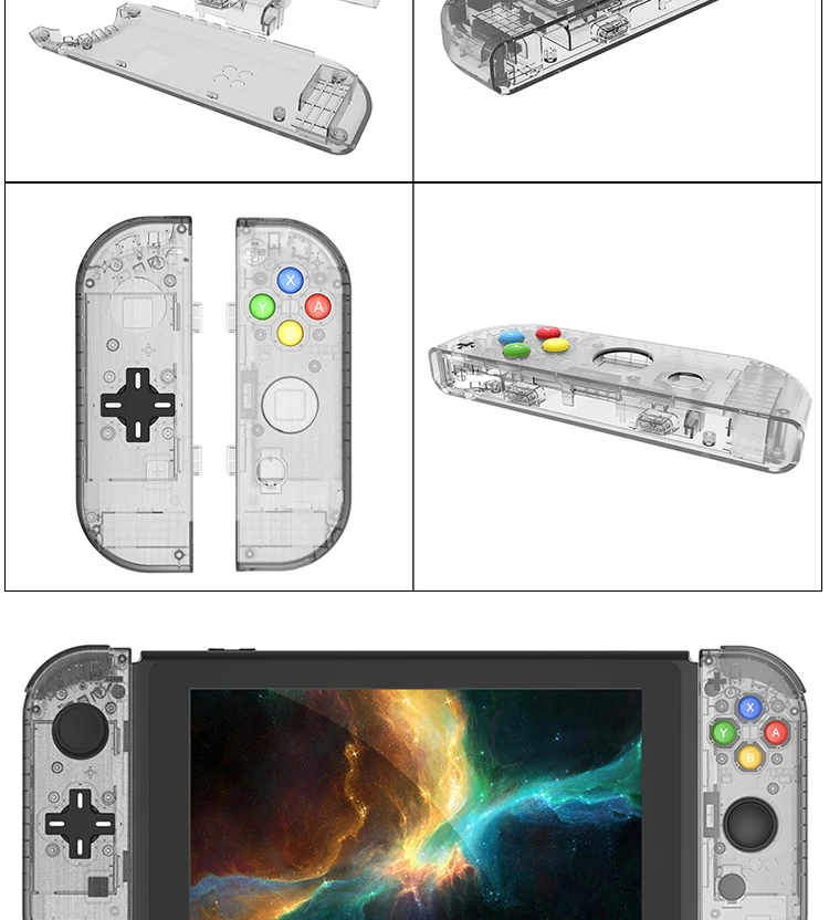 DIY Корпус Замена Прозрачный для joycon Joy-con консоли переключателя L R контроллер запчасти для ремонта