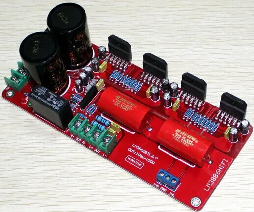 LM3886 BTL 2 0 канальная Плата усилителя мощности/2*100 Вт pre/плата сценического