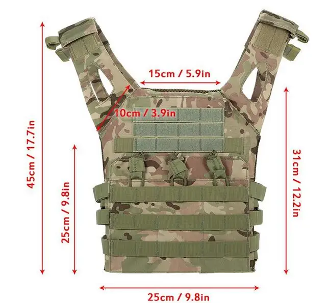 9 цветов тактический Molle несущий Жилет Охотничий страйкбол открытый Пейнтбол спортивный бронежилет J P C простой жилет военный жилет