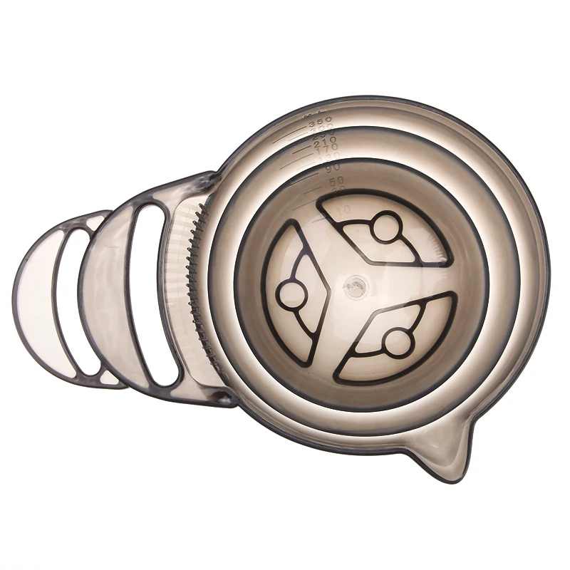 350 мл парикмахерские пластиковые смесительные чаши с ручкой выемка волос сделай