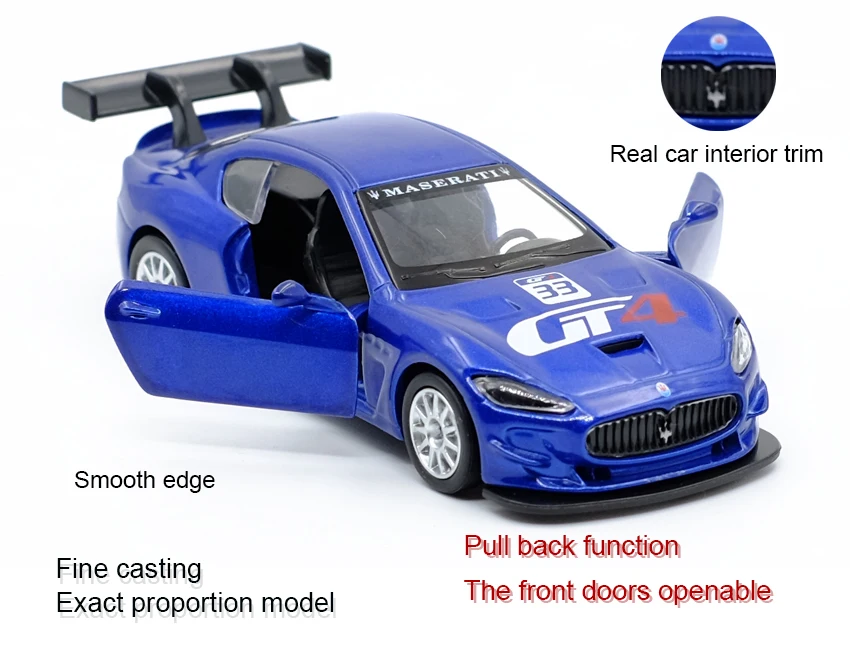 Новое поступление Caipo 1:43 MC GT4 сплава литья под давлением модели автомобиля игрушки с отступить/для детей Подарки/Развивающие игрушки коллекция