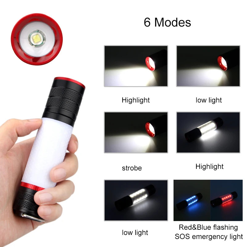 T6 светодиодный фонарь для кемпинга с магнитной палаткой уличный аварийный