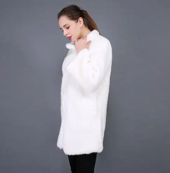 Новое поступление Женское пальто из искусственного меха зимнее с длинным