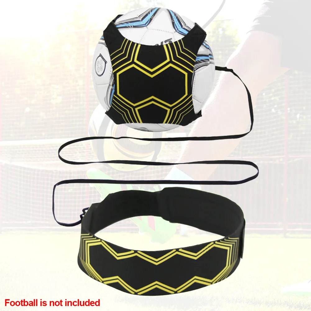

Control Skills Kick Ball Football Strap Training Aid Durable Elastic Returner Neoprene Practice Hand-free Soccer Trainer Belt