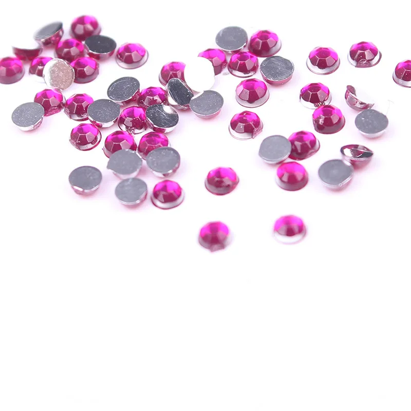 Украшения со стразами для ногтей Смешанные 12 цветов 2 мм Блестящий акриловый с