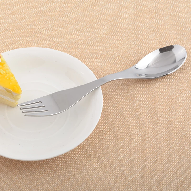 OBR ложка из нержавеющей стали Spork вилка столовые приборы посуда комбинированные
