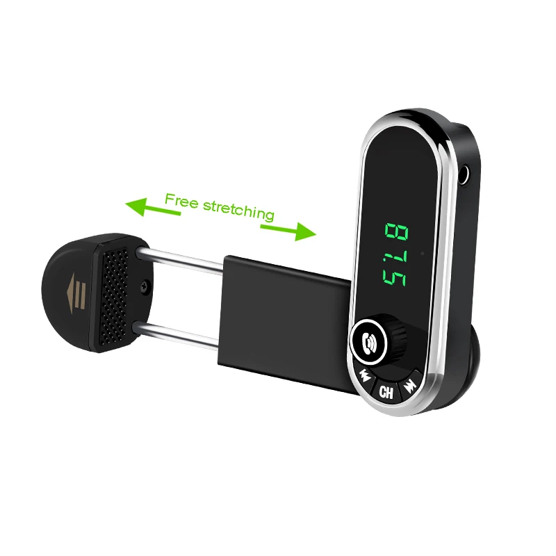 Aoshike Hands-free Car Bluetooth FM Transmitter MP3 Player Mounted Screen For IPhone Charging Phone Holder TF Card Cigarette |