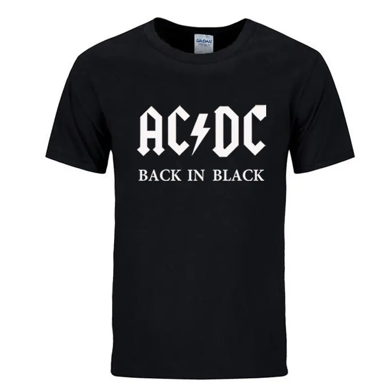 Новинка 2018 Camisetas AC/DC band rock футболка Мужская acdc графическая Повседневная с принтом