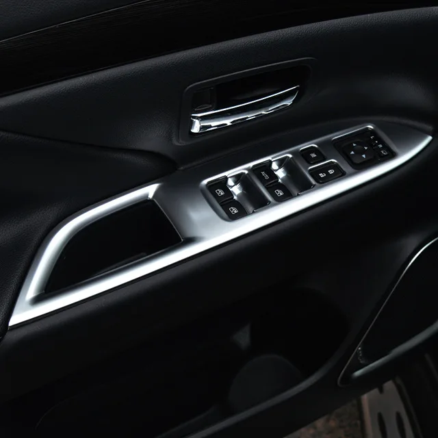 4 шт. накладки на внутренние подлокотники и стеклоподъемники для Mitsubishi Outlander 2015