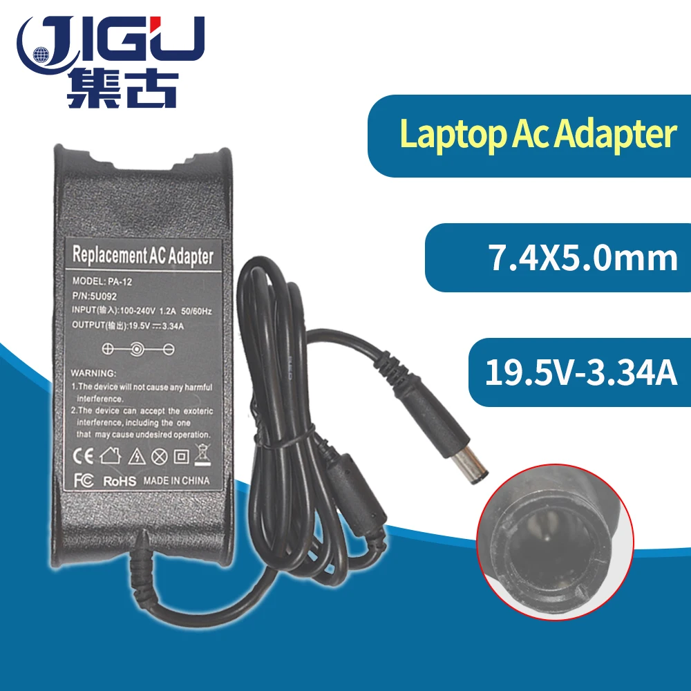 

19.5V 3.34A 7.4*5.0MM 65W Replacement For Dell PA-12 for Inspiron 1410 1420 6400 N4010 Laptop AC Charger Power Adapter