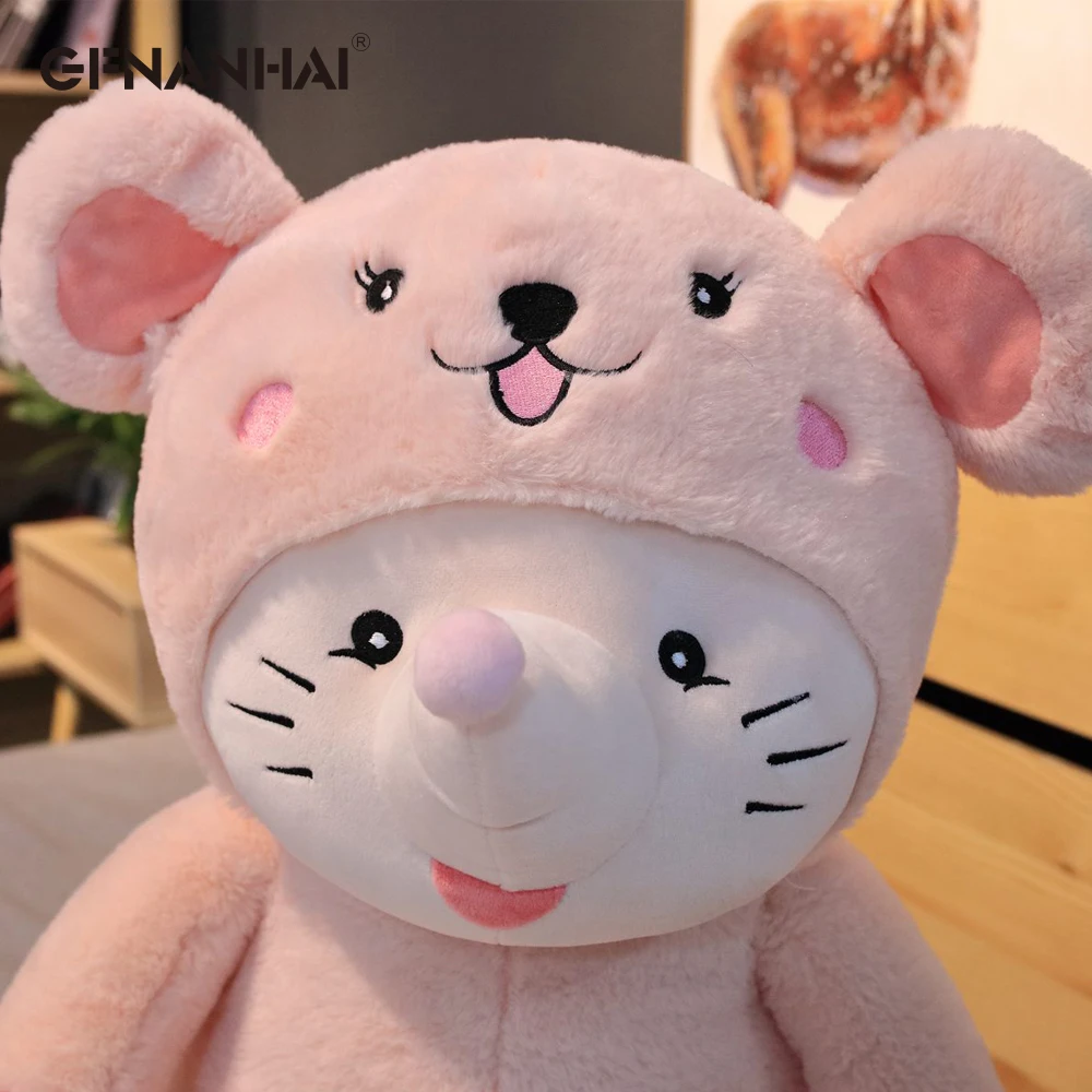 

1pc 40-85CM Lovely Hamster Mouse Plush Toys Stuffed Soft Animal Mouse Pillow for Children Kids Cartoon Birthday Christmas Gifts