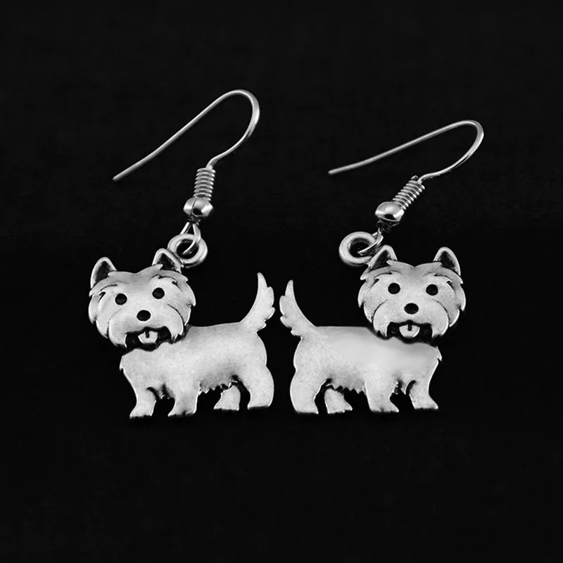 Винтаж 3D мопс, собака серьги Pet Подвески большие серьги для Для женщин Brincos Boho серьги Модные украшения Pendientes Mujer