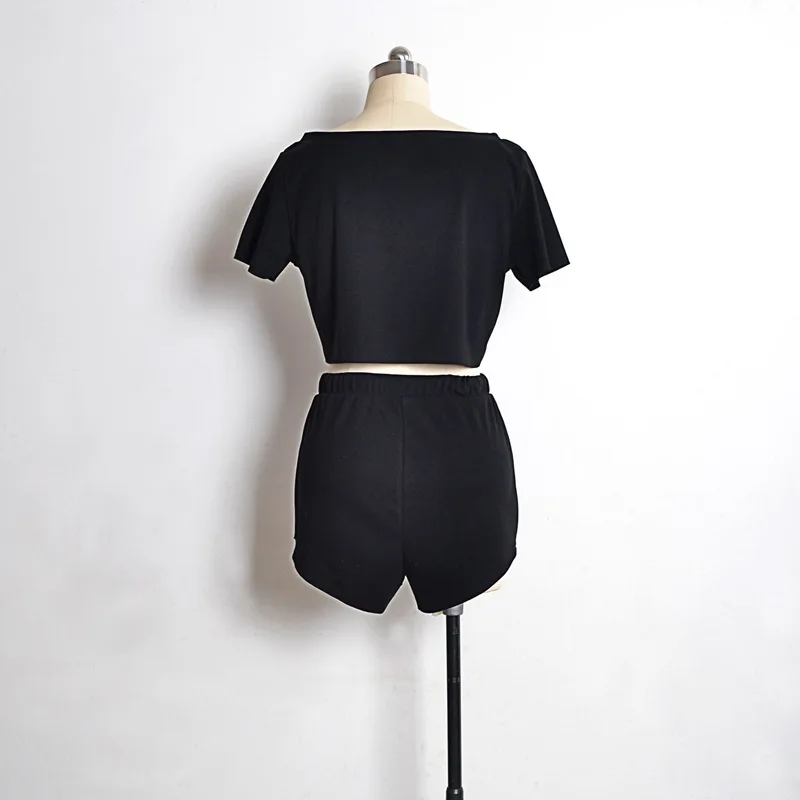 Коллекция 2018 года летний женский комплект из двух предметов модный топ и штаны