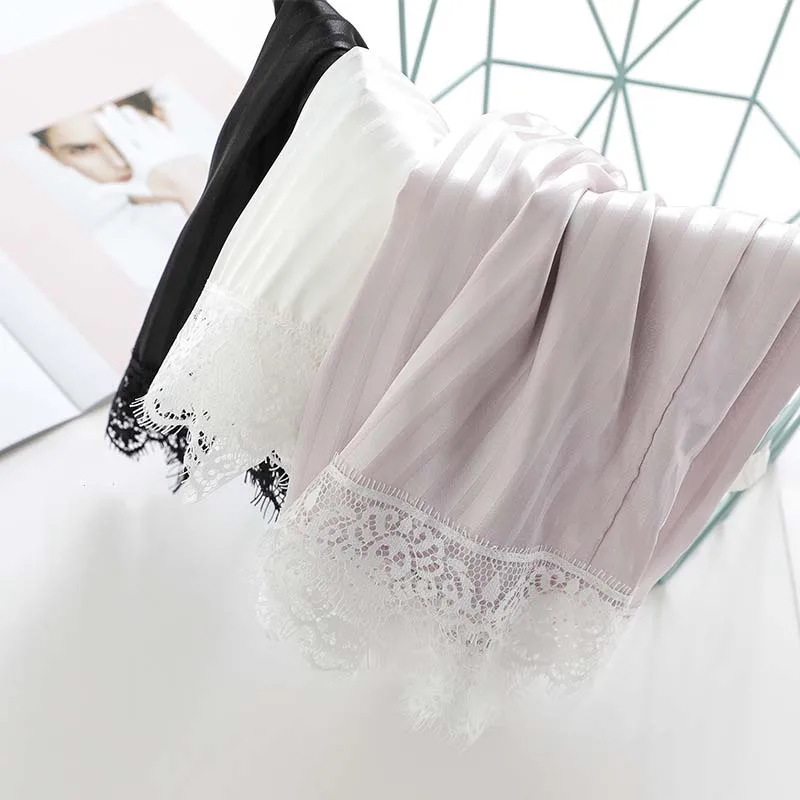 Женские кружевные шелковые шорты свободные для улицы Новинка лета |