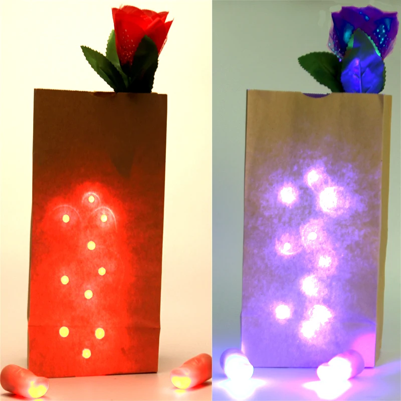 Мешок O Lites (красный и синий) волшебные игрушки включая D' светильник пальцы Роза