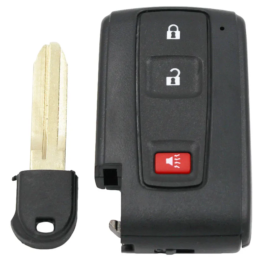 3B with insert key 2/3 кнопки умный ключ чехол брелока Дистанционного Управления для TOYOTA PRIUS 2004-2009 с невырезанным ключом - Количество кнопок: 3B with insert key