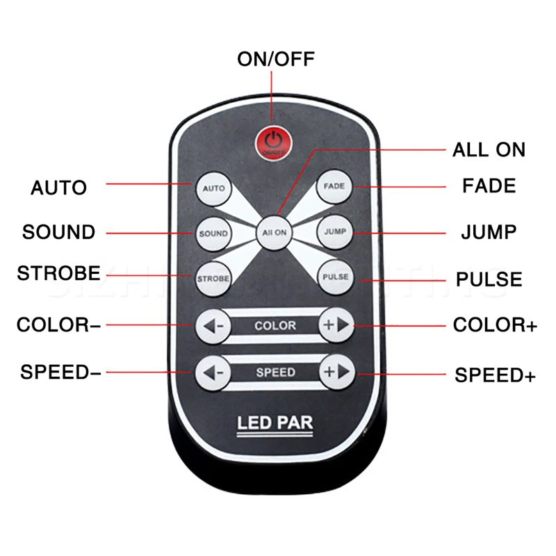 Новый 54 Вт УФ светодиодный светильник сценического освещения 16 светодиодов Par Light