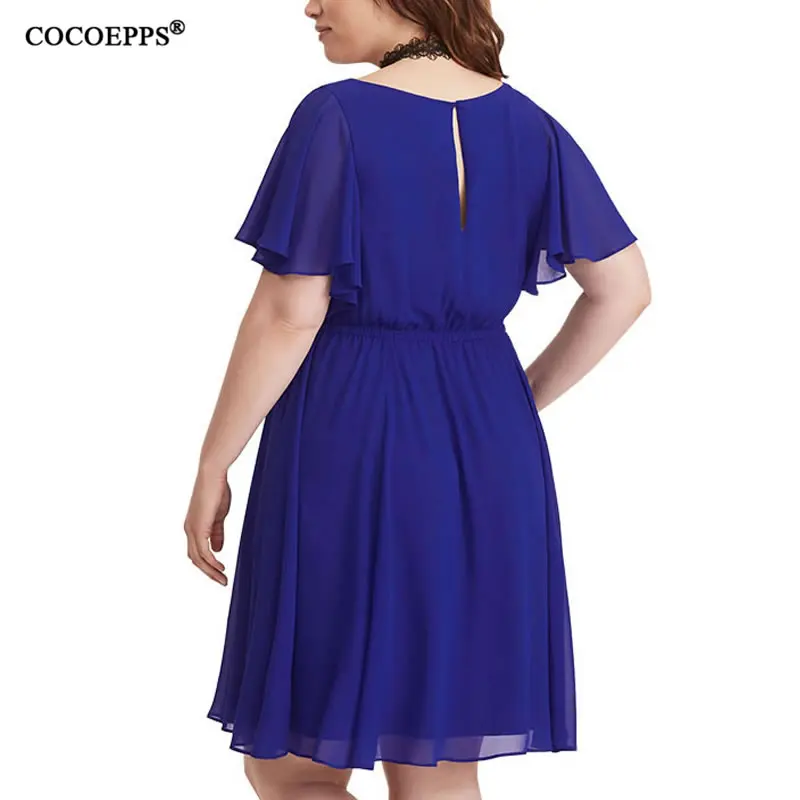 Летнее платье COCOEPPS 2019 женское осеннее женская одежда с запахом офисное