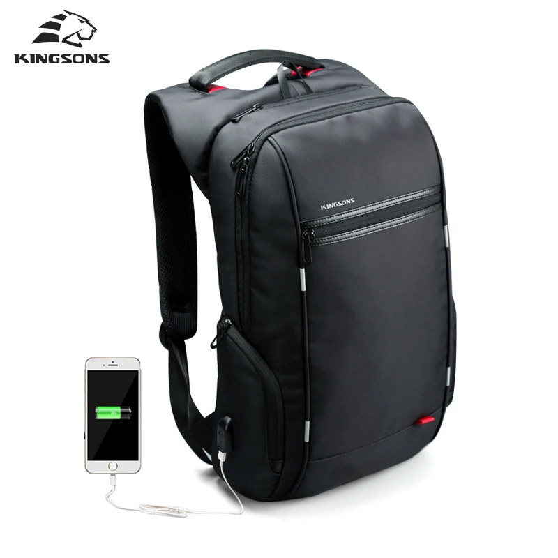 

Kingsons Waterproof anti theft For MacBook 15.6"Notebook 14" Compute Bag External USB Charge Laptop Bag Free Shipping