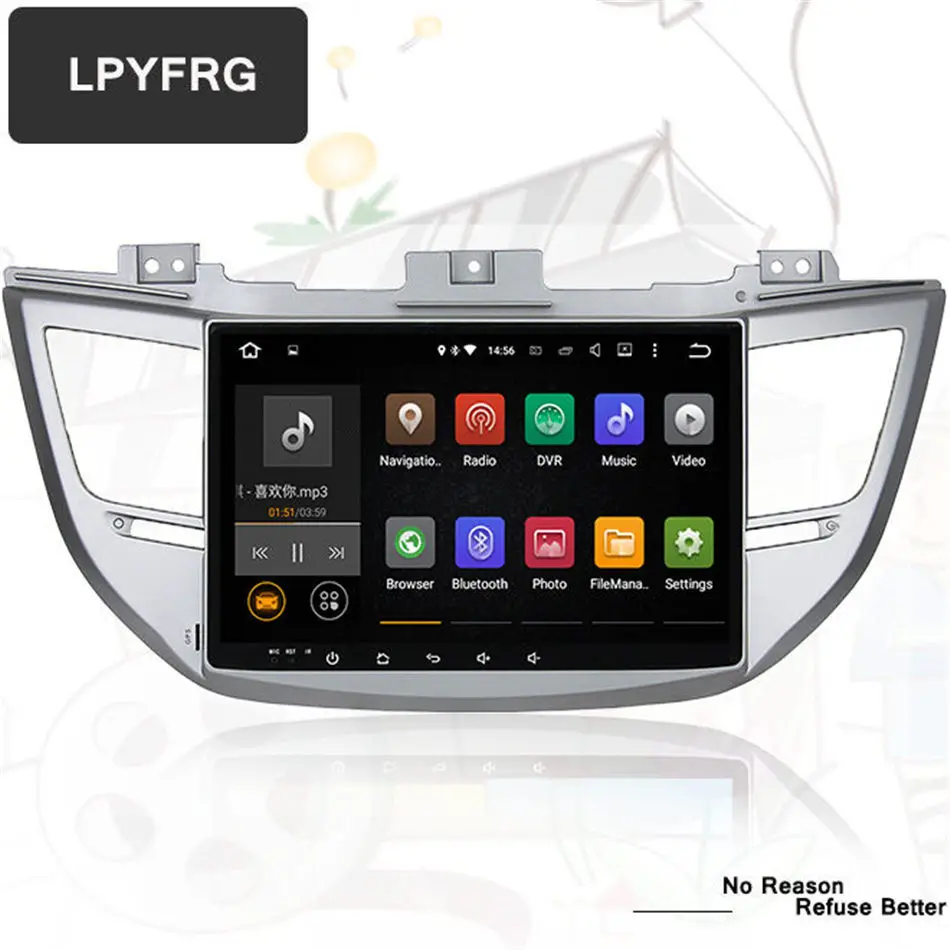 10,1 дюймов Android 9,0 автомобильный dvd-плеер для hyundai/IX35/TUCSON с 4 Гб gps навигационная Радио Система головное устройство