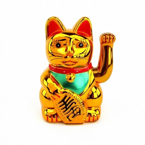 

[ Fly Eagle ] 432Pcs GOLD LUCKY MONEY FORTUNE CAT W WAVING HAND FENG SHUI PARTY BUSINESS GIFT 5"