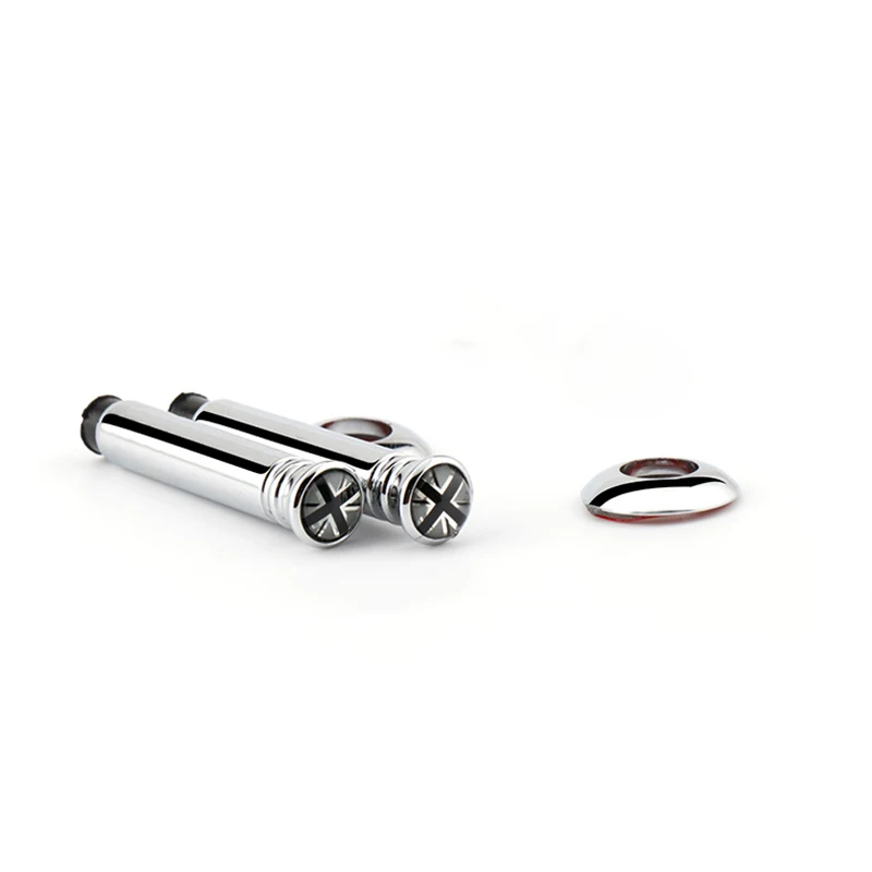 2PCS Gray Union Jack Автомобильный Дверной замок, подходит для MINI Cooper S One Clubman Countryman R55 R56 R57 R58 R59 R60 R61 F56 F55 F60, автомобильные аксессуары для стайлинга - Цвет: 2PCS Gray Union Jack
