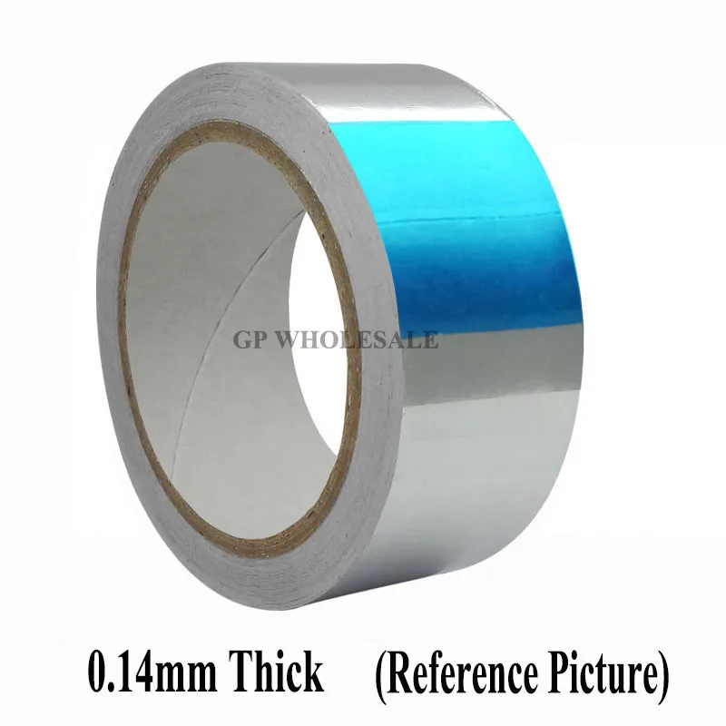 

0.14mm Thick, (15mm*25M) One Face Conducting Electrostatic shielding Aluminum Foil Sticky Tape fit for laptop, phone, PDP