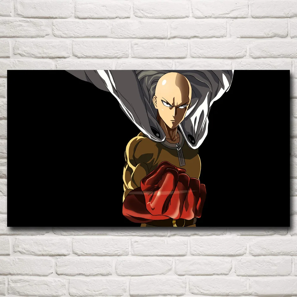 Постеры и принты в стиле аниме foocome ONE PUNCH MAN шелковая Живопись Современное