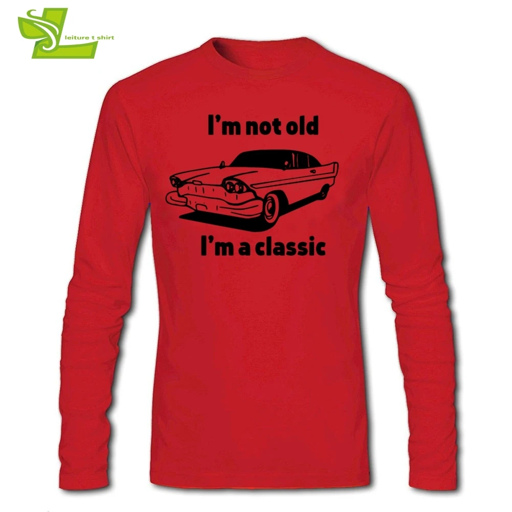 Футболка I Am Not Old A Classic футболка с длинным рукавом для ралли машины 100% хлопок