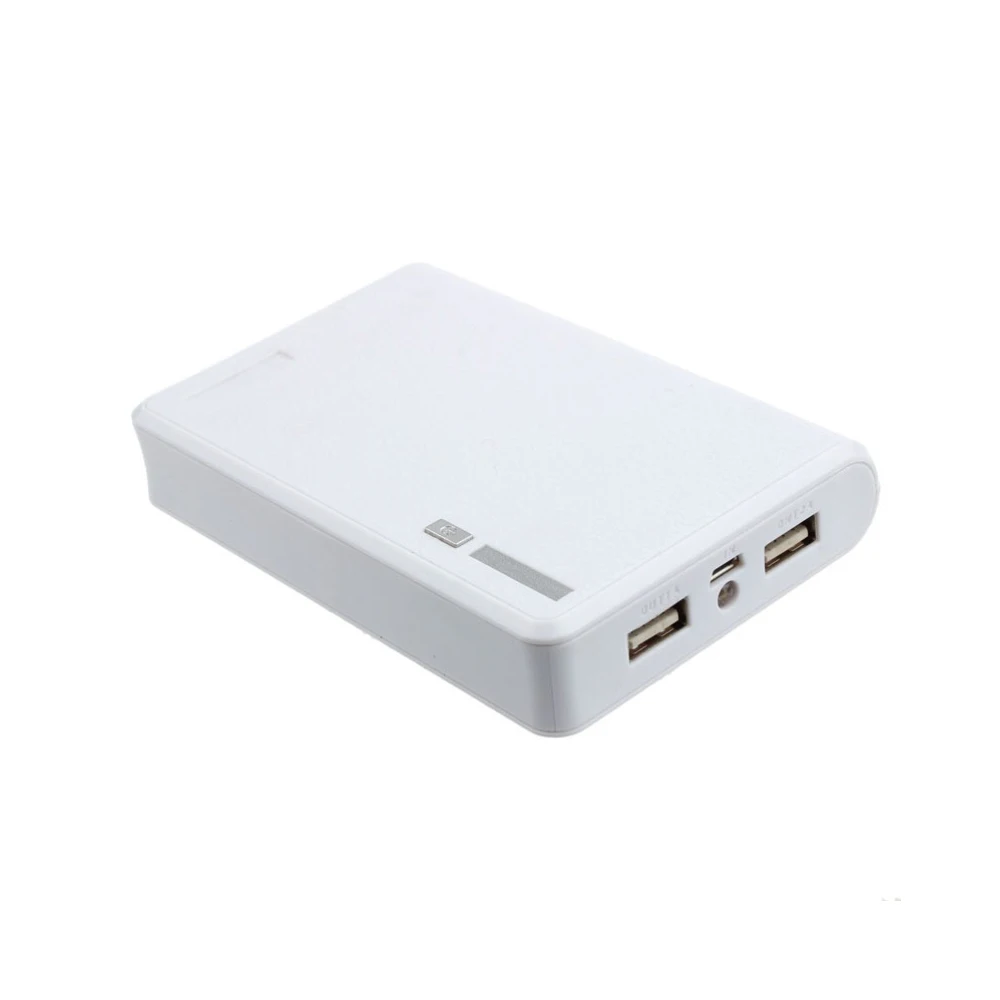 Модный высококачественный двойной USB 5V 2A чехол для внешнего аккумулятора 4X 18650