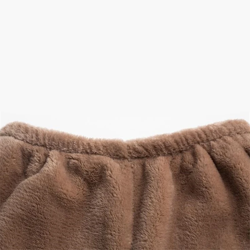 Осень-зима женская пижама с коротким рукавом комплекты Фланелевая Хлопковая