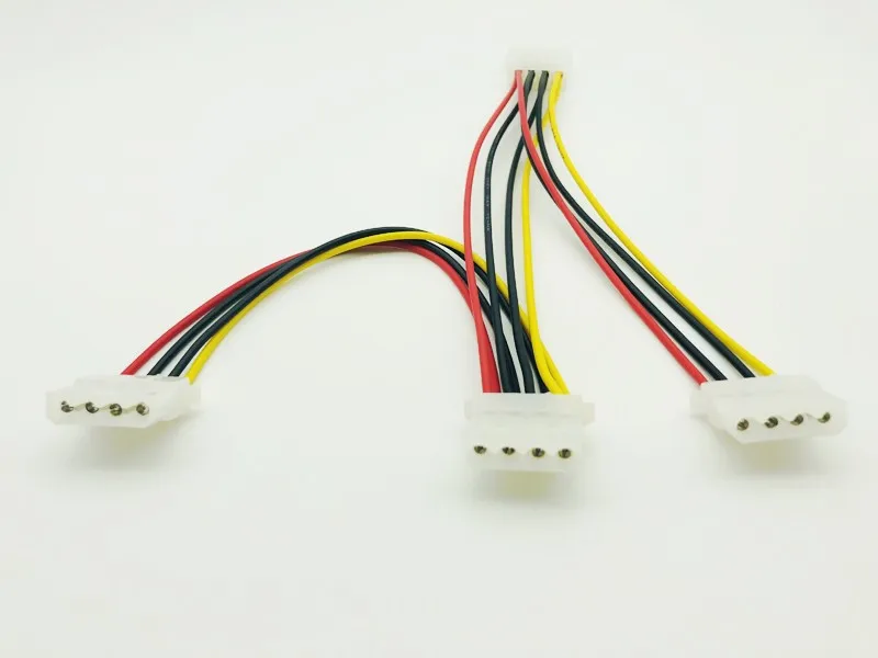 1 шт. 4Pin кабель питания Molex папа на 3 порта IDE Женский блок сплиттер адаптер