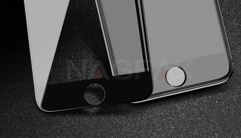 NAGFAK Защитное стекло для iPhone 6 6S Plus, закаленное защитное стекло 5D с закругленными краями для iPhone 8 7 Plus 8, пленка