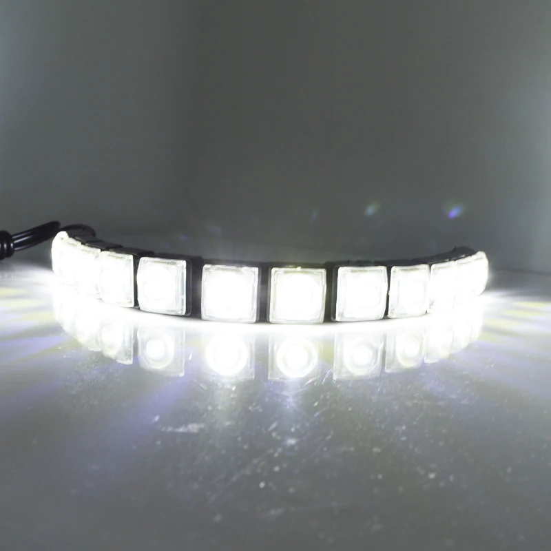 2X 12 светодиодный супер порошок Авто декоративный гибкий полосы высокое Мощность