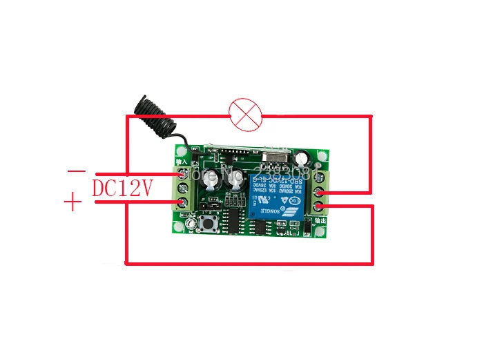 DC12V 1ch Беспроводной дистанционный пульт Системы 3 передатчик и приемник 4 Универсальный ворота пульт дистанционного управления/радиоприемник