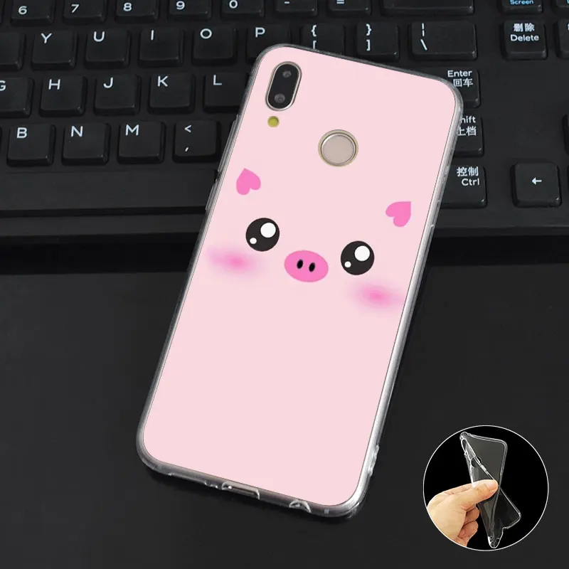 L162 Fashion Pig Design Soft TPU Silicone Case Cover For Huawei P8 P9 P10 P20 P30 Lite Pro P Smart Plus 2017 2019 |