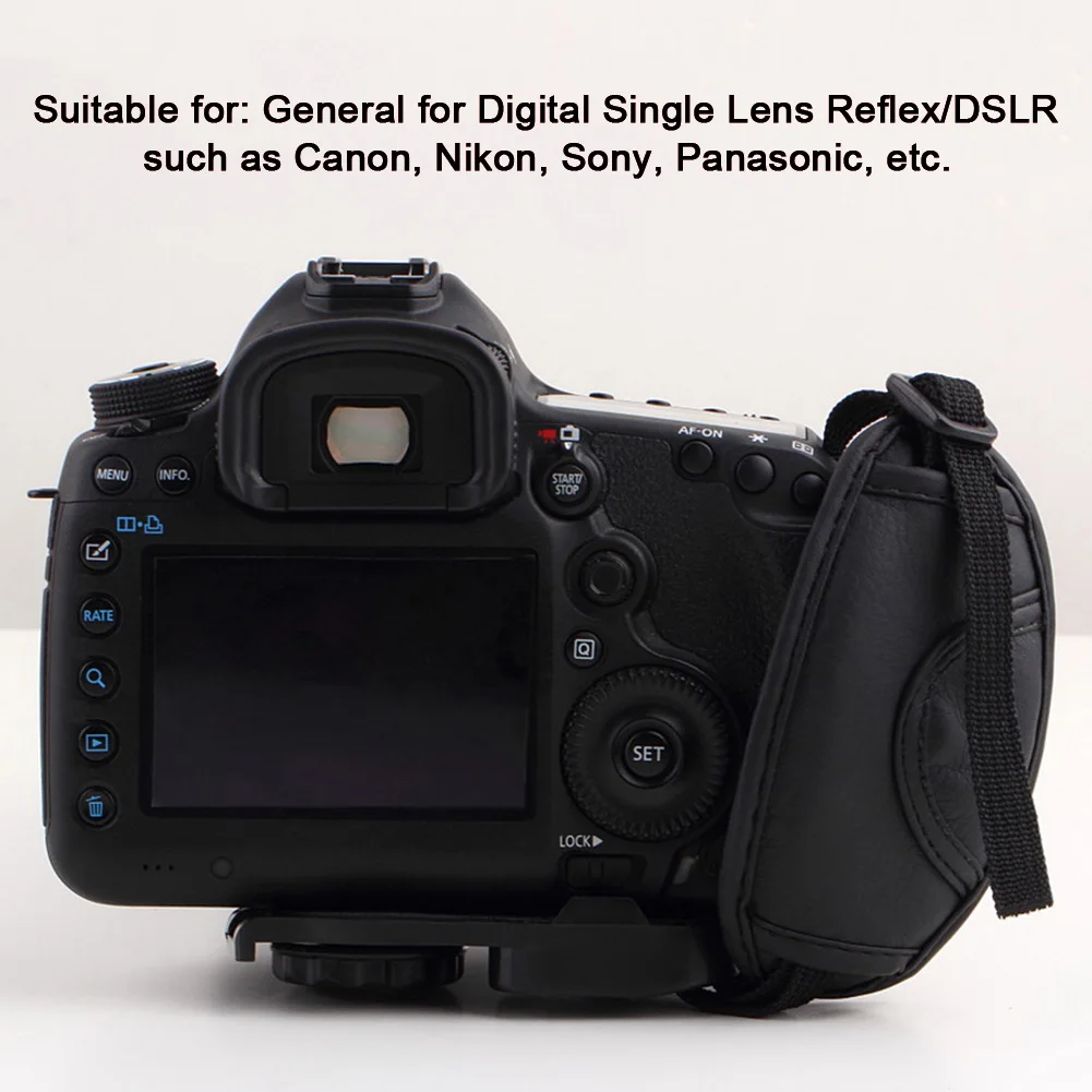 1 шт. мягкая сумка из искусственной кожи ремешок на запястье для Nikon для Canon для sony для SLR/DSLR камеры