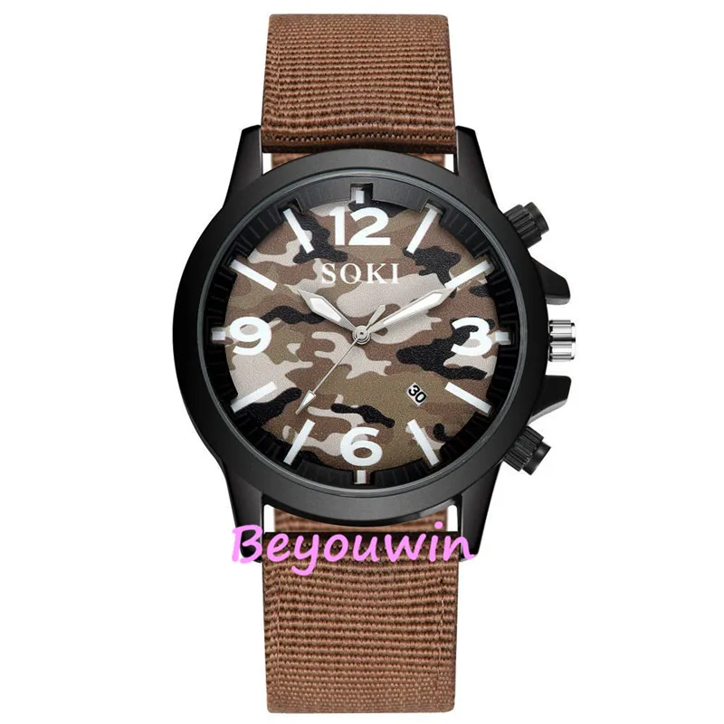 100 шт./лот модные мужские часы с кожаным ремешком soki повседневные кварцевые для
