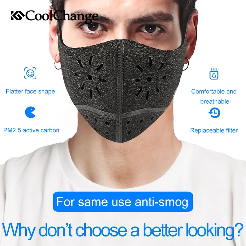 CoolChange велосипедная маска для велосипеда полумаска лица Анти-пыль спортивный