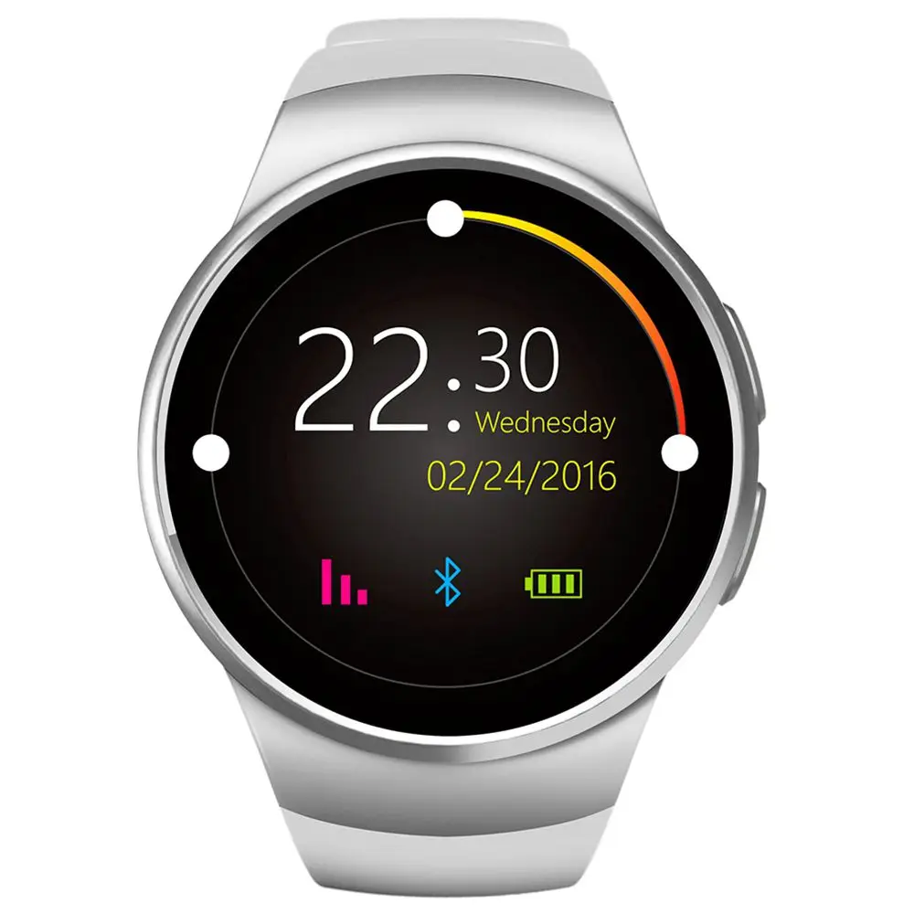 KW18 Смарт часы Android/iOS тонкие с сим картой TF Bluetooth телефон монитор сердечного ритма