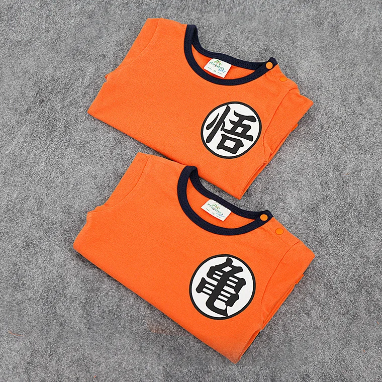 Летние комбинезоны для новорожденных шорты одежда Сон Гоку детский комбинезон