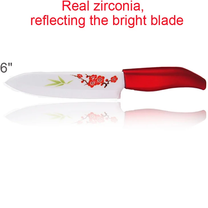 Beauty Gifts Zirconia Kitchen Knives Sets Ceramic Knife Set Kit 3&quot 4&quot 5&quot 6&quot inch with Flower printed kitchen knife | Дом и сад
