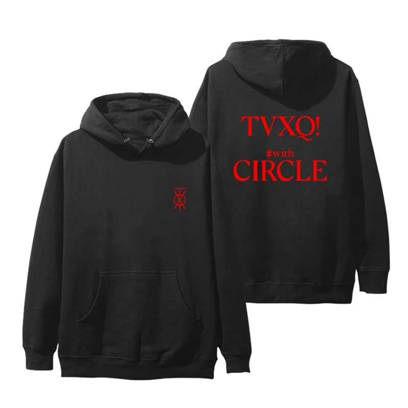 Мужская толстовка с капюшоном KPOP TOHOSHINKI Свитшот TVXQ круглым вырезом пуловер