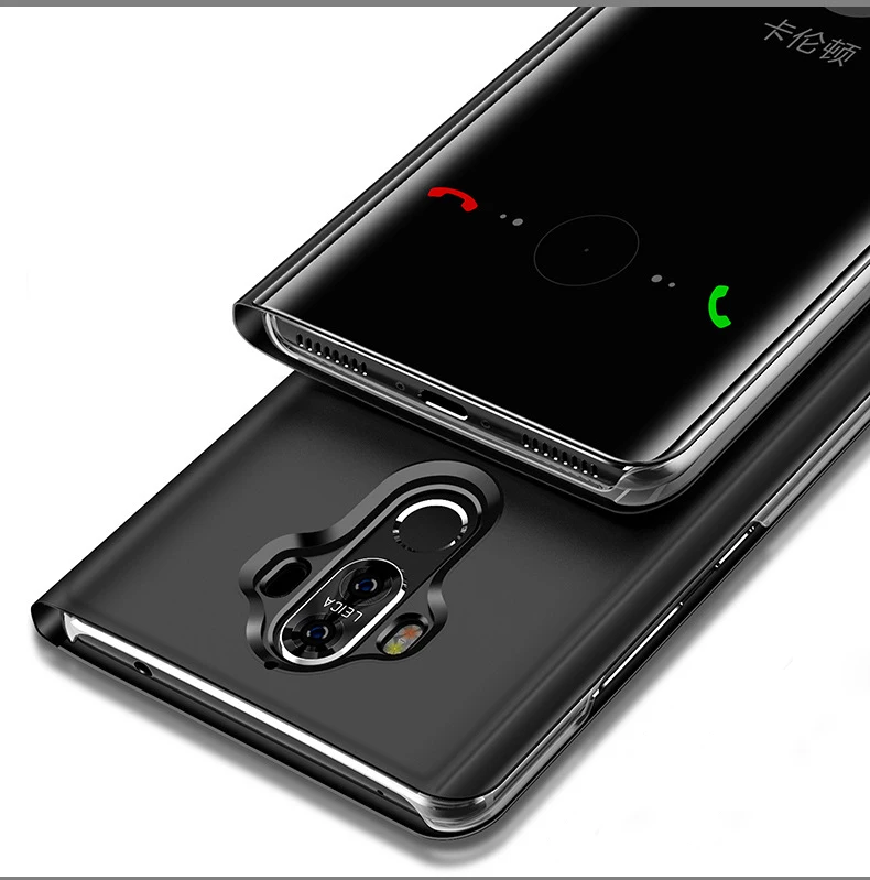 Умный чехол для huawei P30 P20 Pro Lite mate 30 20 10 Honor 20 Pro Nova 5T 4e 3e, чехол с зеркальной прозрачной крышкой из искусственной кожи