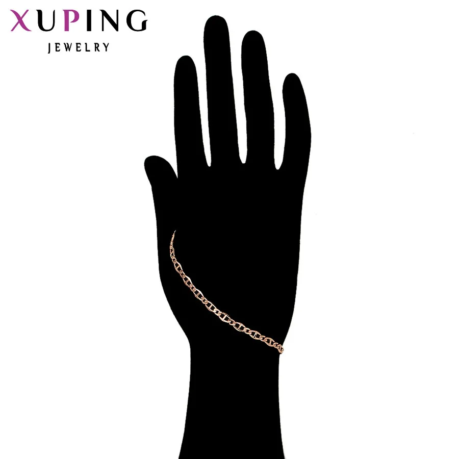 Xuping модный браслет ювелирное изделие розовое золото покрытое природной медью