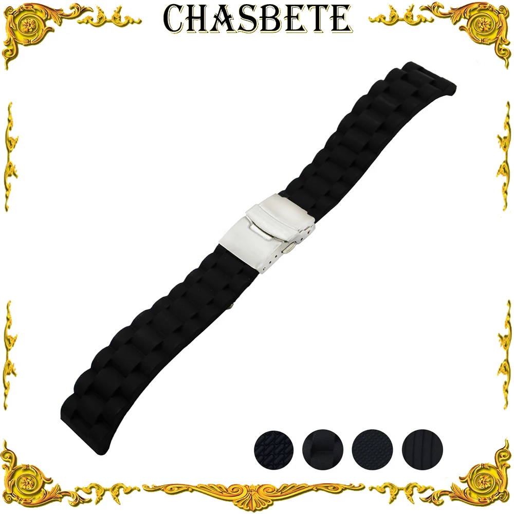 Ремешок резиновый силиконовый для наручных часов Oris браслет мужчин и женщин