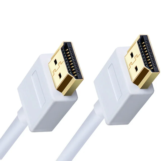 Ультра тонкий профиль Белый HDMI кабель 1 м 2 м 3 м 5 м высокая скорость с Ethernet Поддержка HDMI версии 1,4, 1.4a, 1,3 Совместимость